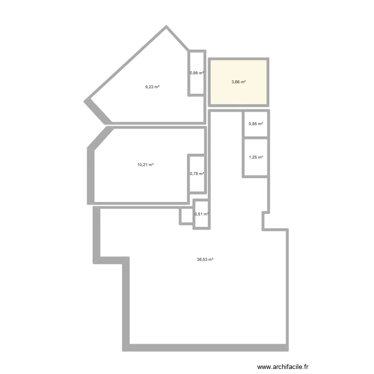 Lot 31 - Bat B1. Plan de 10  et 64 m²
