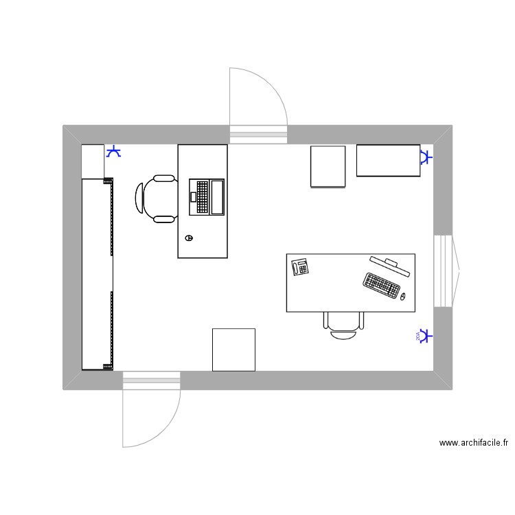 Bureau/accueil actuel. Plan de 0 pièce et 0 m2