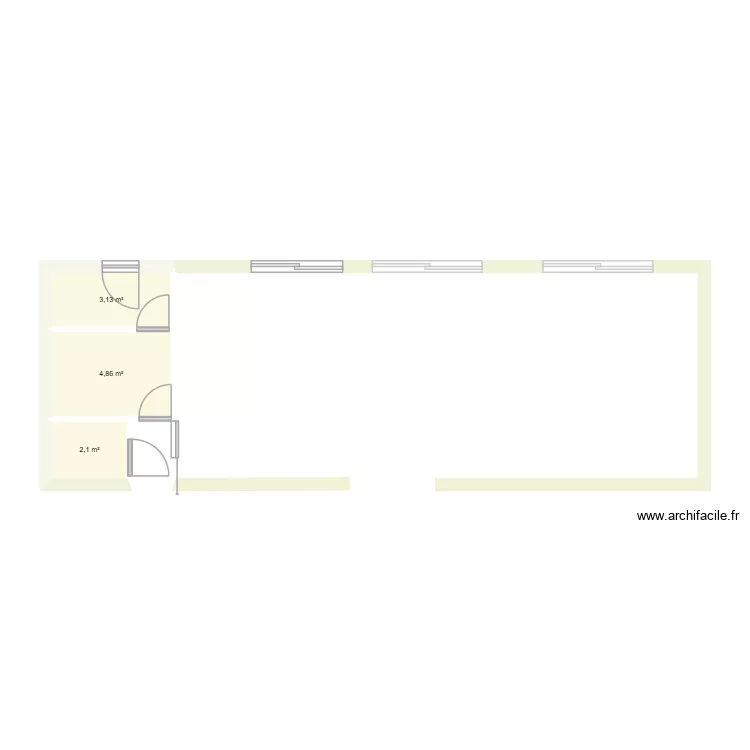 Extension v1. Plan de 3  et 10 m²