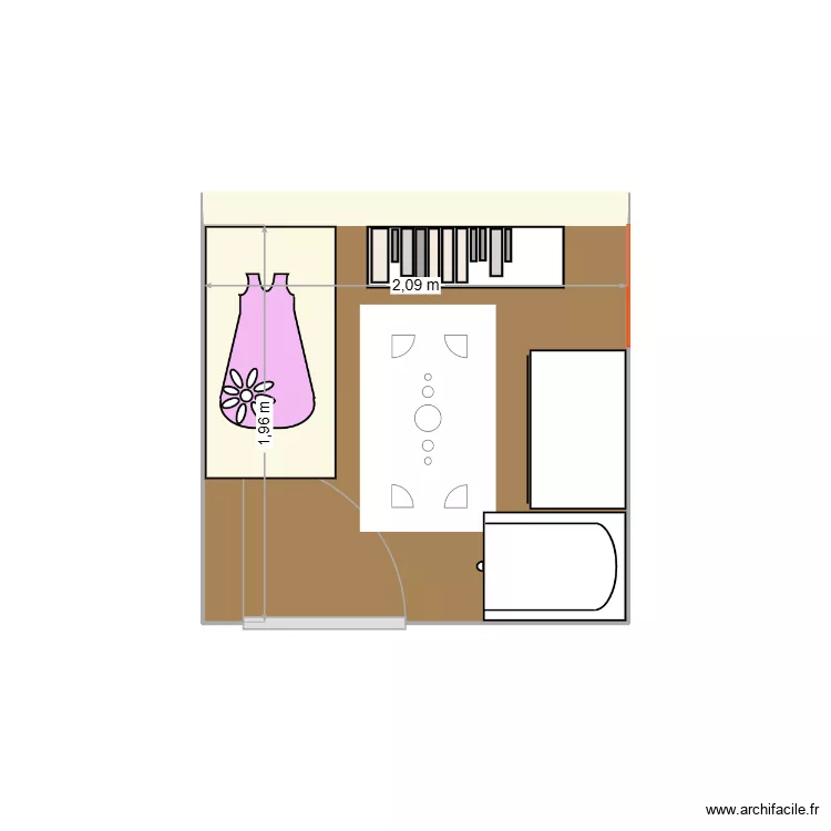 Chambre b&eacute;b&eacute; 2. Plan de 