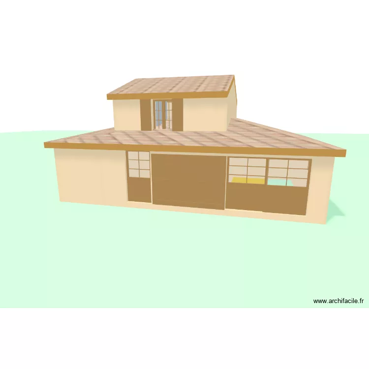mazet vendemian. Plan de 3  et 26 m²