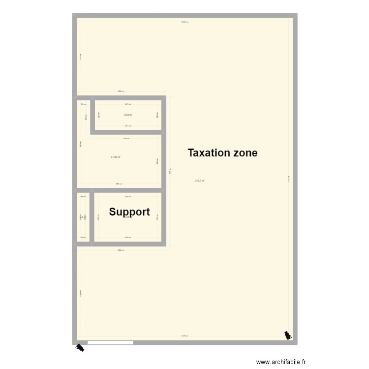 Marcinelle. Plan de 5 pièces et 291 m2