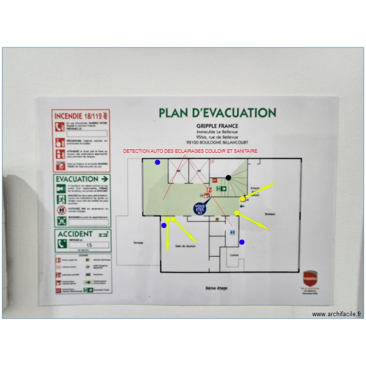 R+8 BELLEVUE. Plan de 0 pièce et 0 m2