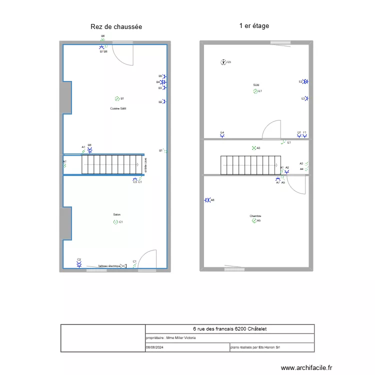 chatelet 8. Plan de 