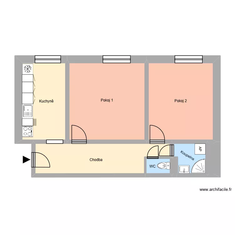 Havanská 734, byt 5. Plan de 12 et 178 m² Havanská 734, byt 5. Plan de 12 et 178 m²