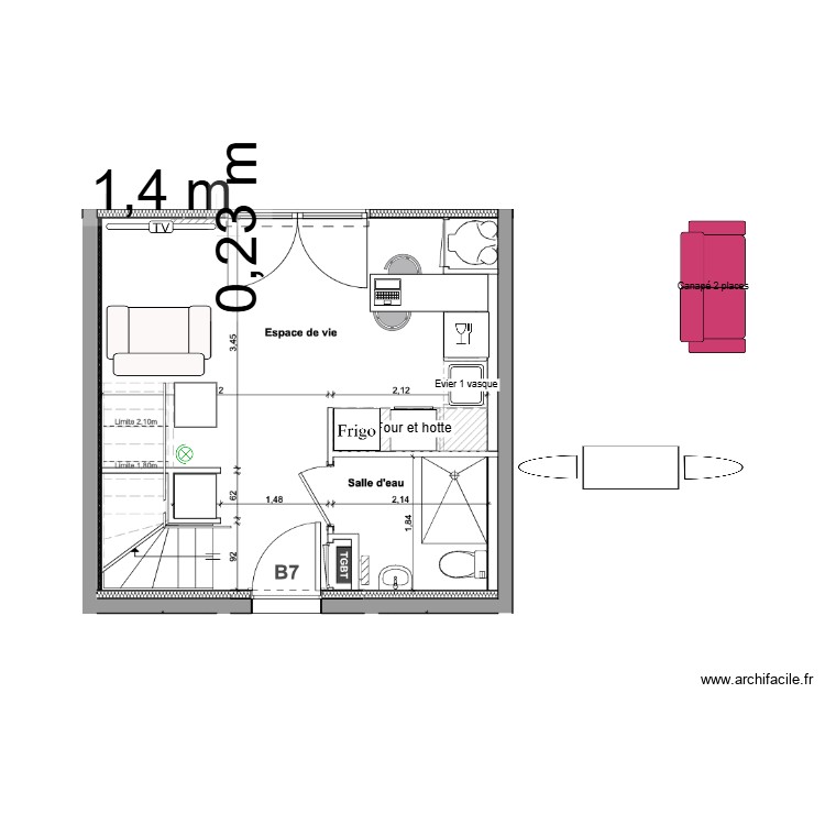 RDC. Plan de 0 pièce et 0 m2