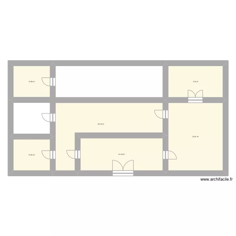 Clinique N&eacute;pal. Plan de 6 pièces et 132 m²