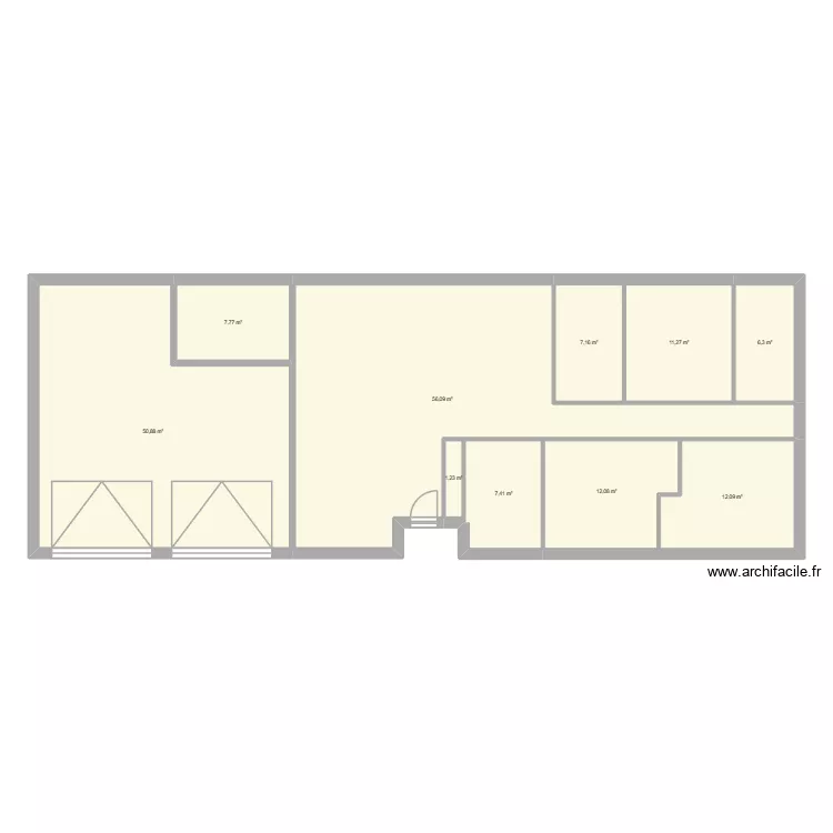 Marche construction. Plan de 10 Pièces et 172 m² Marche construction. Plan de 10 Pièces et 172 m²