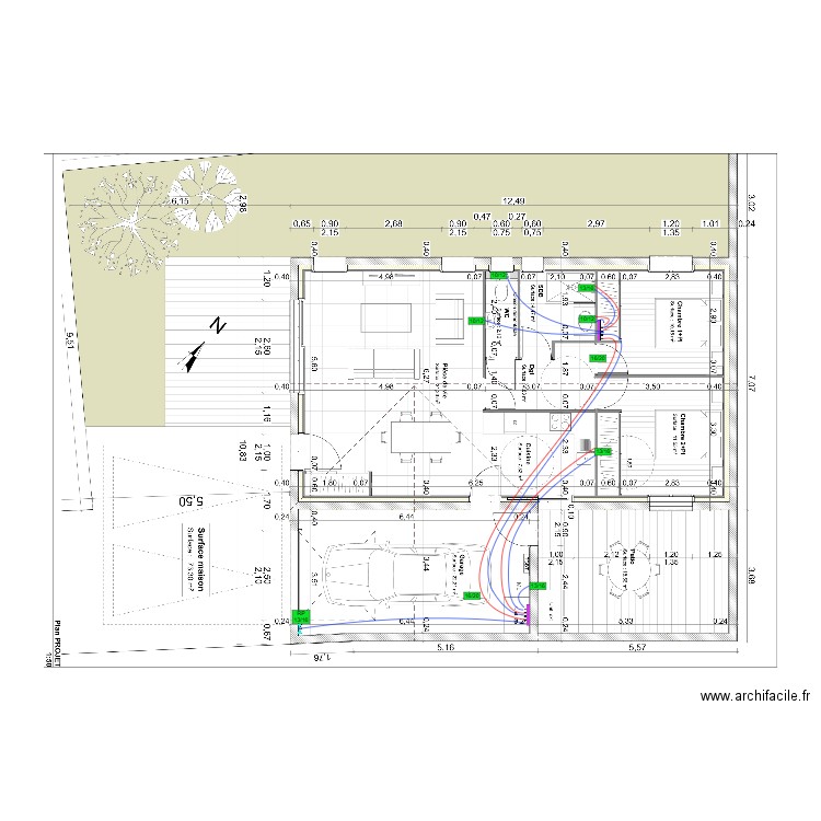 SCI QUEMA IMMO PLOMBERIE 1. Plan de 0 pièce et 0 m2