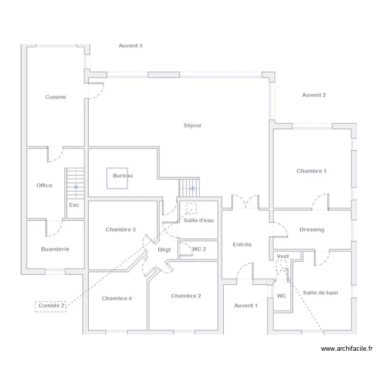 Mousseau 1 simplifié. Plan de Mousseau 1 simplifié. Plan de