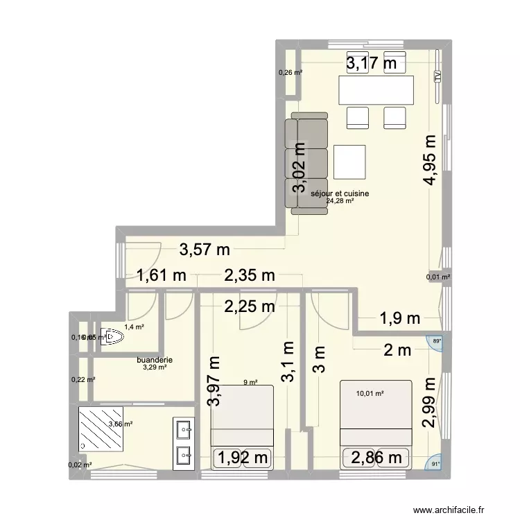 appartement projet tara final. Plan de 12 Pièces et 52 m² appartement projet tara final. Plan de 12 Pièces et 52 m²