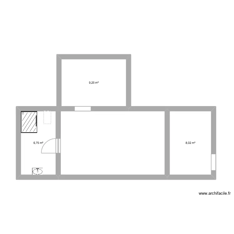 LESTUDIO. Plan de 3  et 24 m²