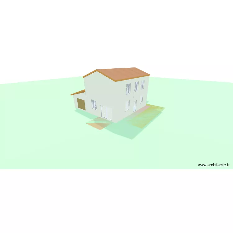 MAISON MAX ET MARION avec mobilier. Plan de 