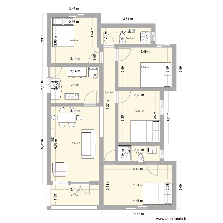 Plan KKV2. Plan de 0 pièce et 0 m2