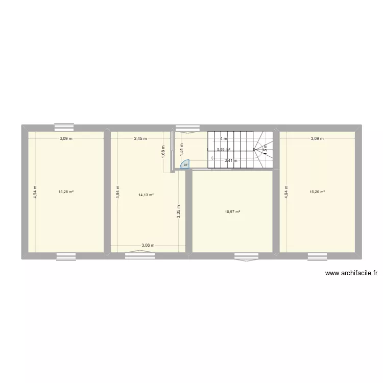étage. Plan de 5 et 62 m² étage. Plan de 5 et 62 m²