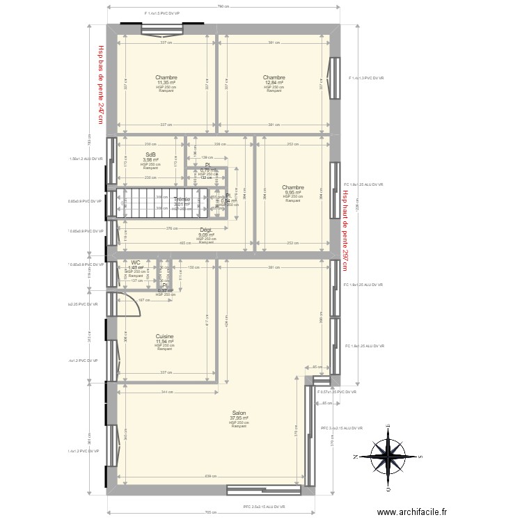 MOLOUX R+1. Plan de 0 pièce et 0 m2