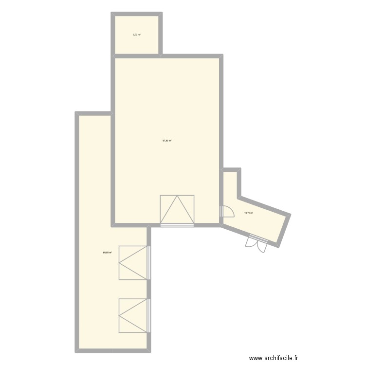 garage. Plan de 4 pièces et 168 m2
