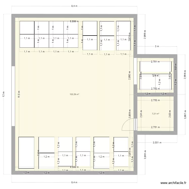 D&eacute;pot. Plan de 