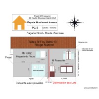PC 5  Florian Fa&ccedil;ade nord avant travaux liser&eacute; blanc