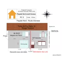 PC 5  Florian Fa&ccedil;ade nord avant travaux liser&eacute; blanc