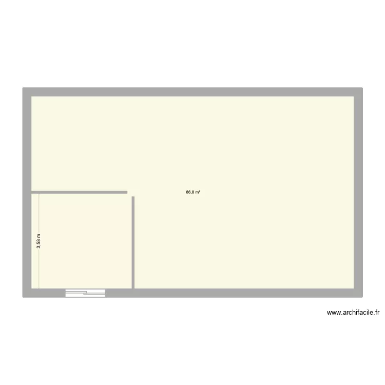 CAROLE. Plan de 1 et 87 m² CAROLE. Plan de 1 et 87 m²