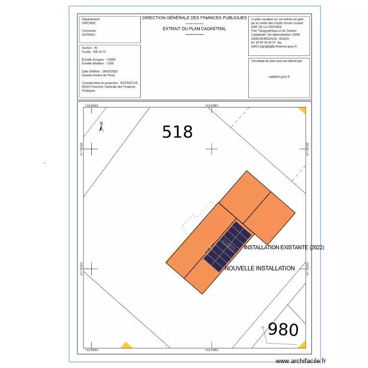 GAILLARD PASCAL . Plan de 