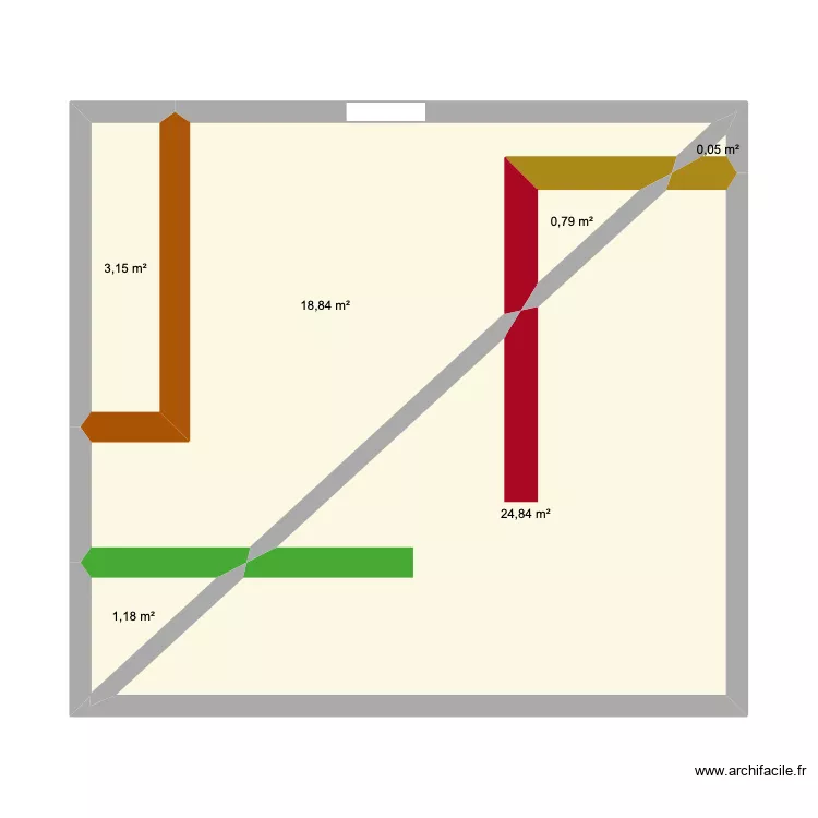 philippe segond. Plan de 6 Pièces et 49 m²