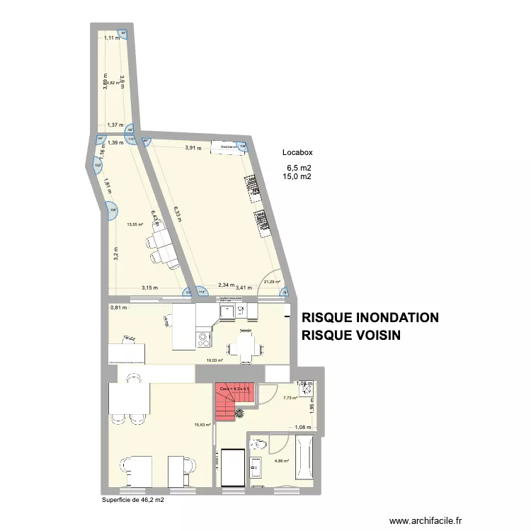 Maison Saultain chambre. Plan de Maison Saultain chambre. Plan de