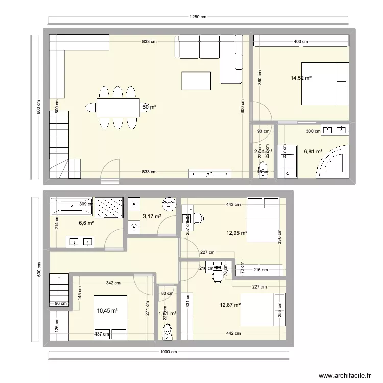 MAISON. Plan de 