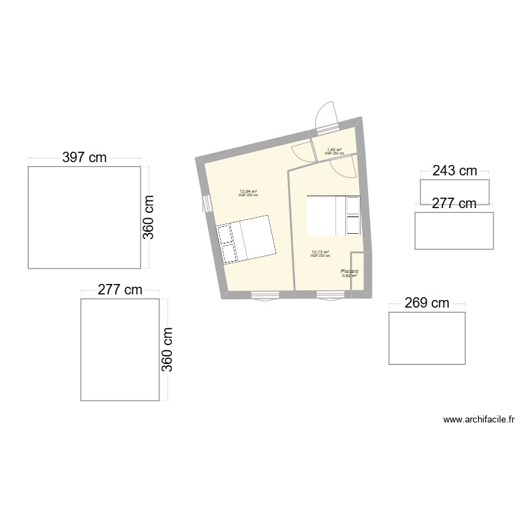 Pignans - Chambres. Plan de 0 pièce et 0 m2