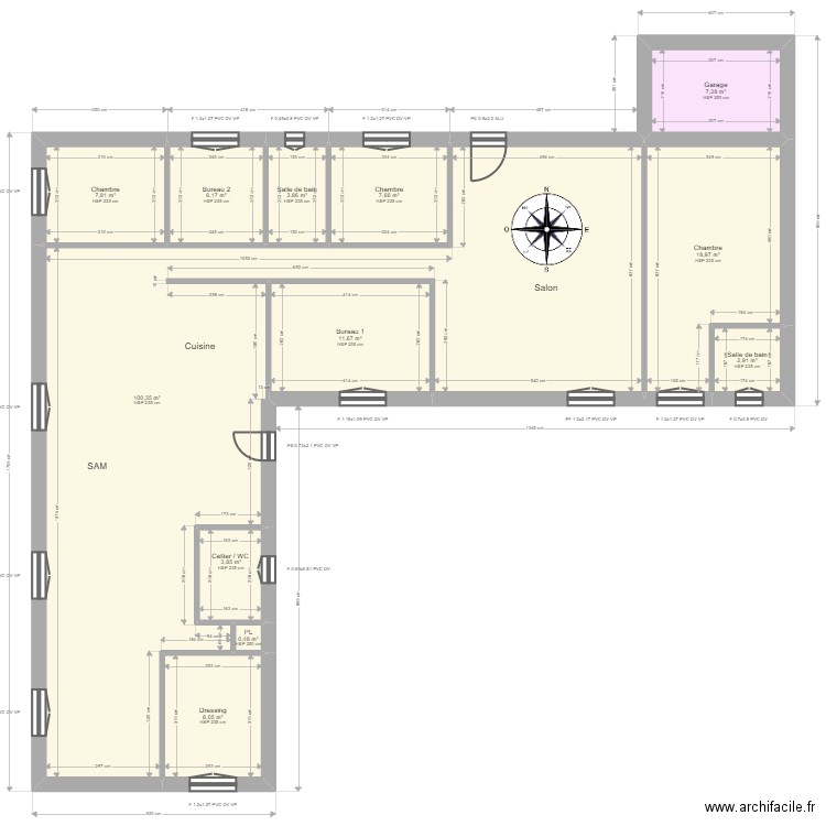 ML24009133 WASFI. Plan de 12 pièces et 179 m2