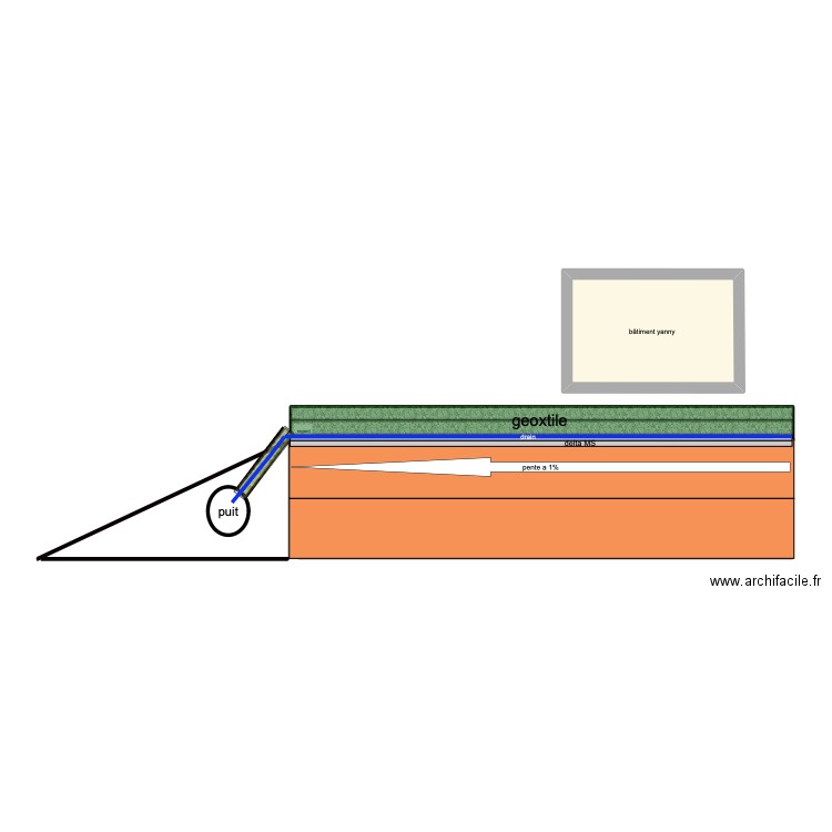 drain . Plan de 0 pièce et 0 m2
