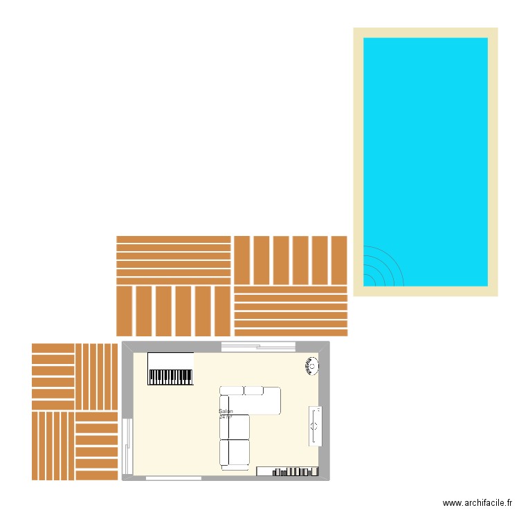 SALLE A MANGER ROQUEBRUNE. Plan de 0 pièce et 0 m2