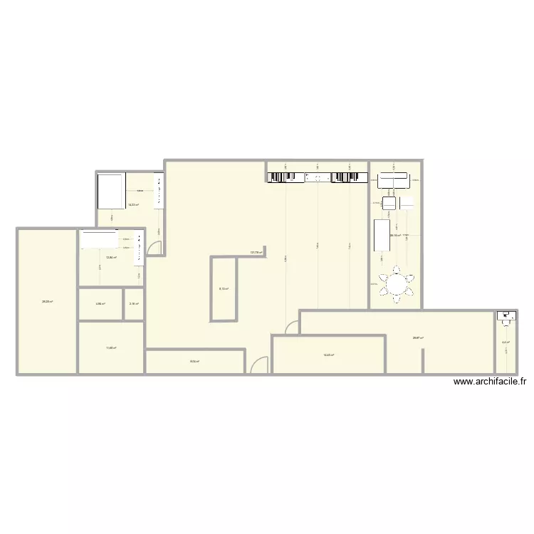 Bouskoura-chambre2. Plan de 13 et 291 m² Bouskoura-chambre2. Plan de 13 et 291 m²