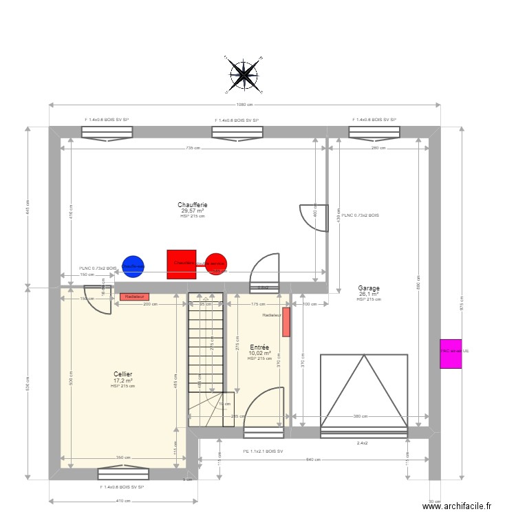 ML24005937 - LOPEZ Bruno. Plan de 13 pièces et 167 m2