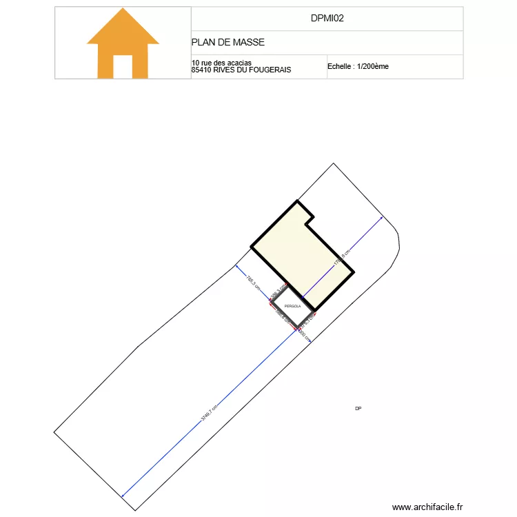 BOUDEAU. Plan de BOUDEAU. Plan de