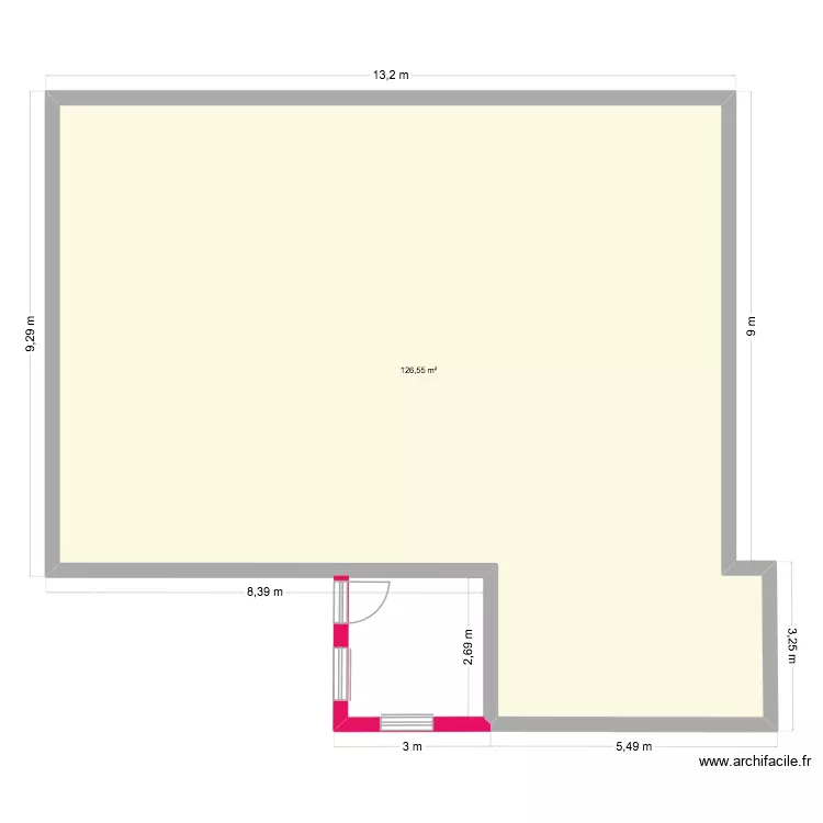 plan 2. Plan de 1  et 127 m²