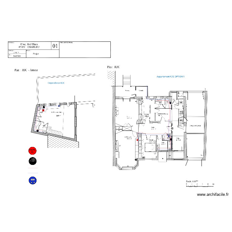 R0 plomberie. Plan de 0 pièce et 0 m2