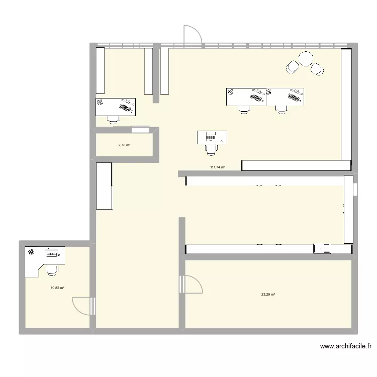 aemp. Plan de 4  et 149 m²