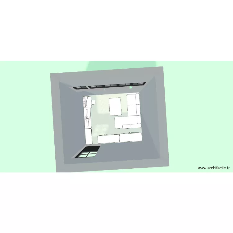 chambre lola. Plan de 1  et 7 m²