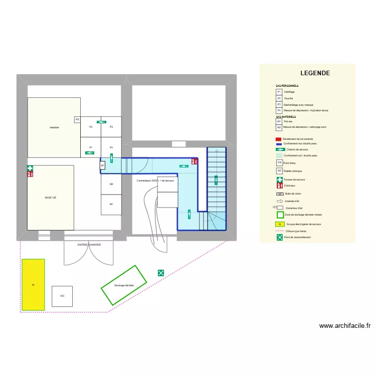 AF042073 commune Fisch RDC. Plan de 3  et 64 m²