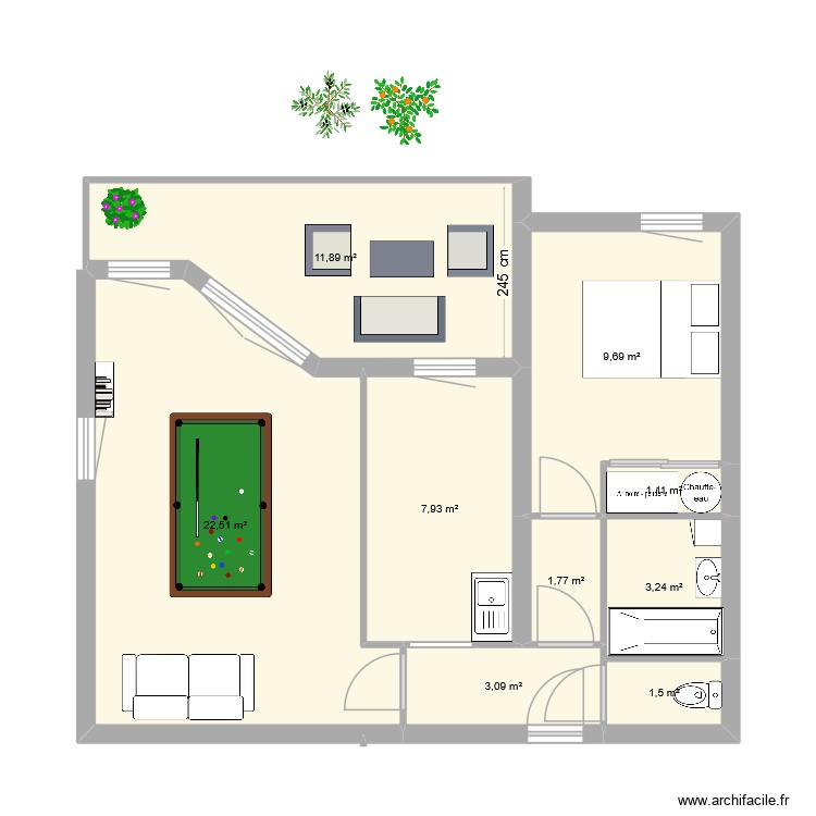 t2 avant. Plan de 0 pièce et 0 m2