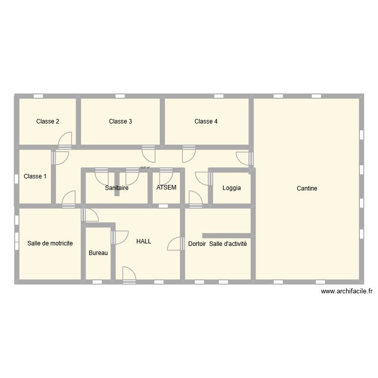 Ecole Maternelle La Billardiere. Plan de 0 pièce et 0 m2 Ecole Maternelle La Billardiere. Plan de 0 pièce et 0 m2