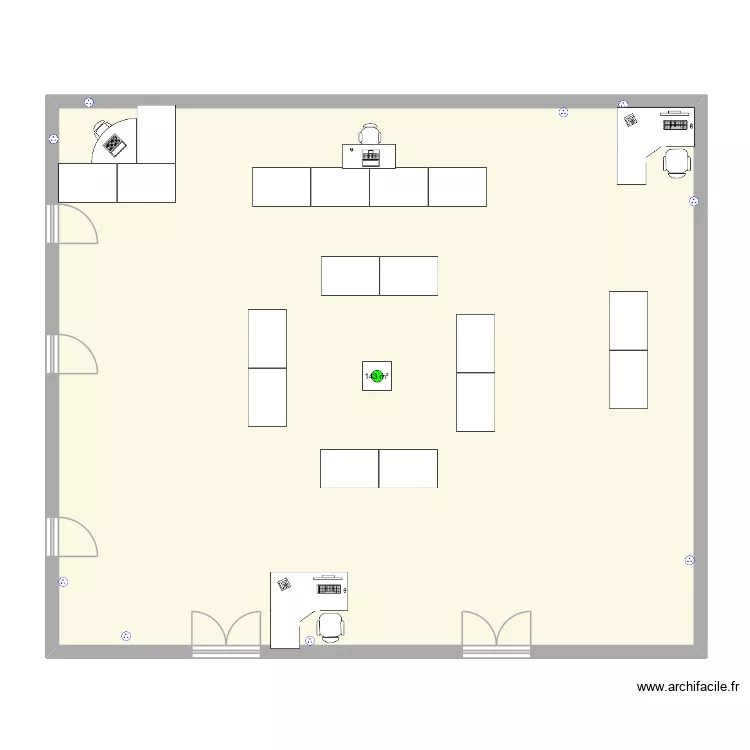 nouel. Plan de 1 pièce et 143 m²