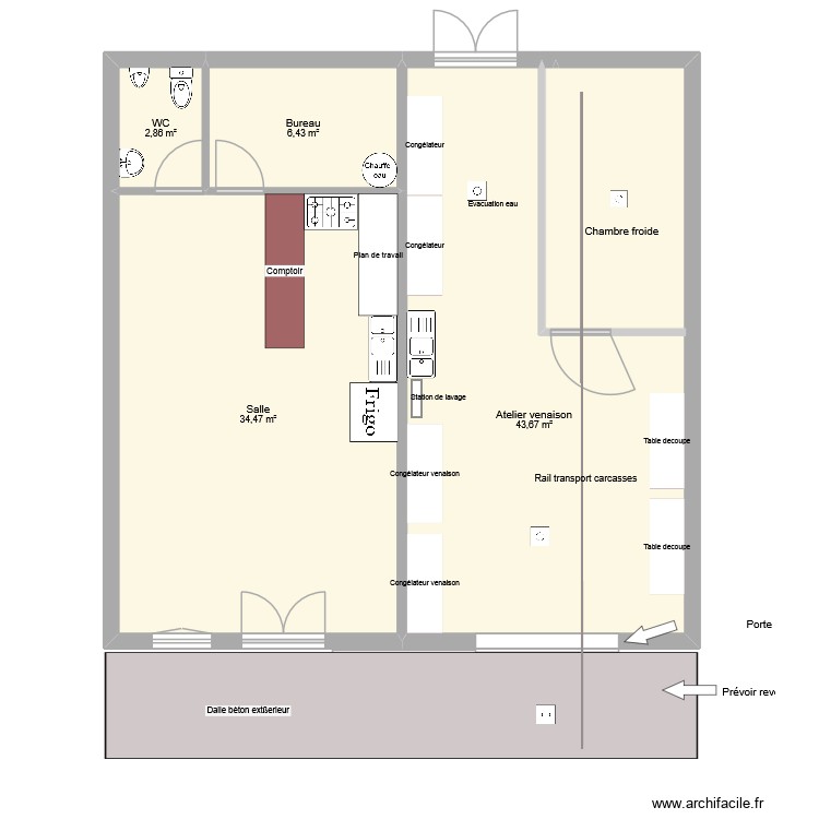Local Chasse. Plan de 0 pièce et 0 m2 Local Chasse. Plan de 0 pièce et 0 m2