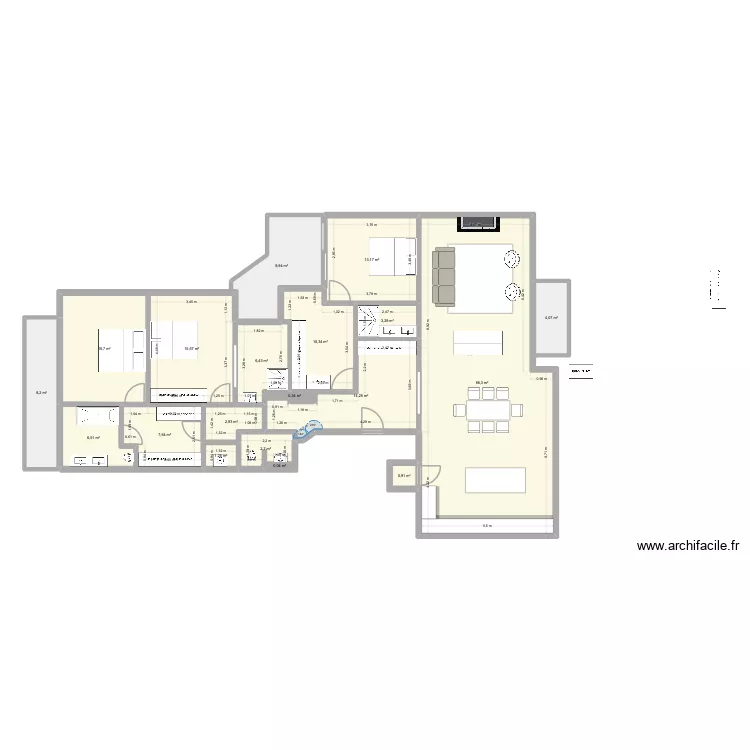 Chilly. Plan de 19 et 190 m² Chilly. Plan de 19 et 190 m²