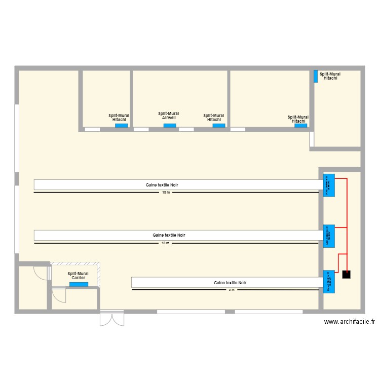 Keepcool Saint Leu version gainable. Plan de 9 pièces et 268 m2