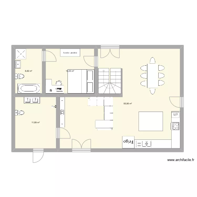 PLAN NAVARRENX. Plan de 4 pièces et 87 m² PLAN NAVARRENX. Plan de 4 pièces et 87 m²