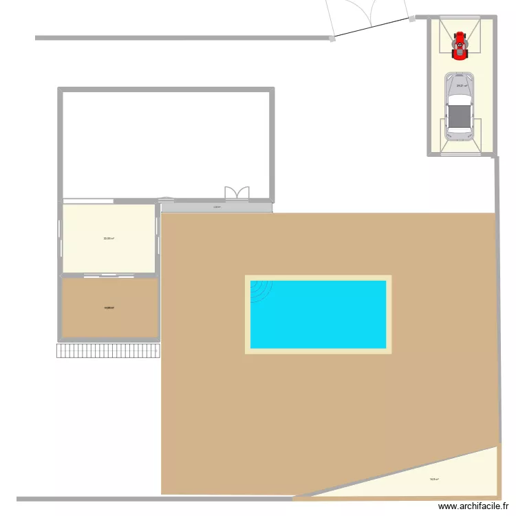 etage. Plan de 4 Pièces et 88 m²