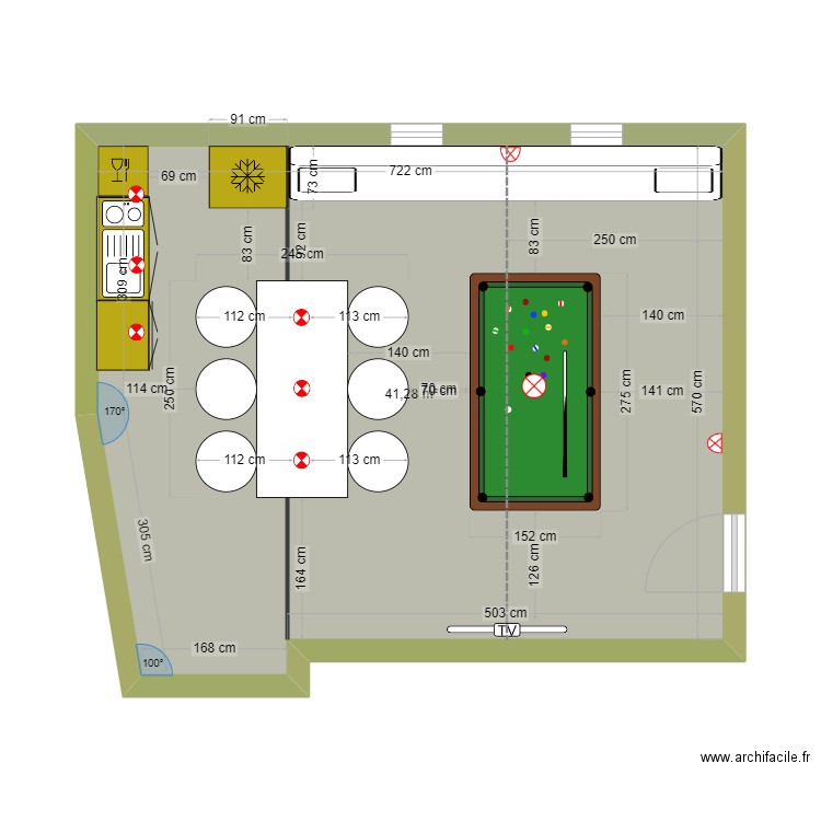 Grand-Parents Billard. Plan de 0 pièce et 0 m2